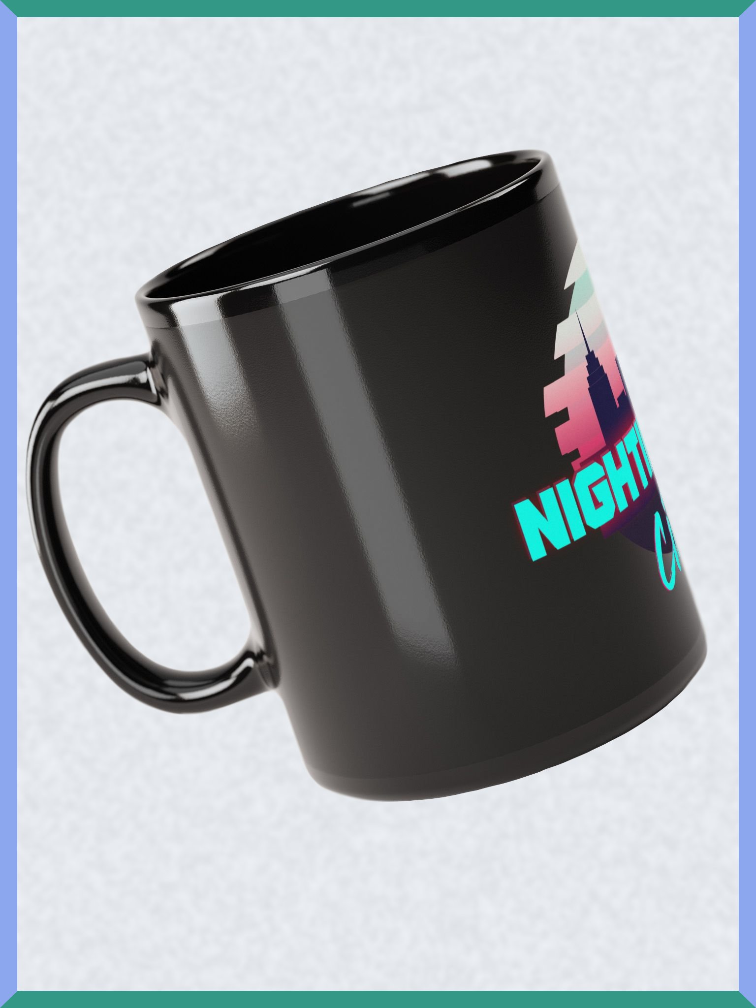 Nightingale City - Glossy Black Mug product image (2)