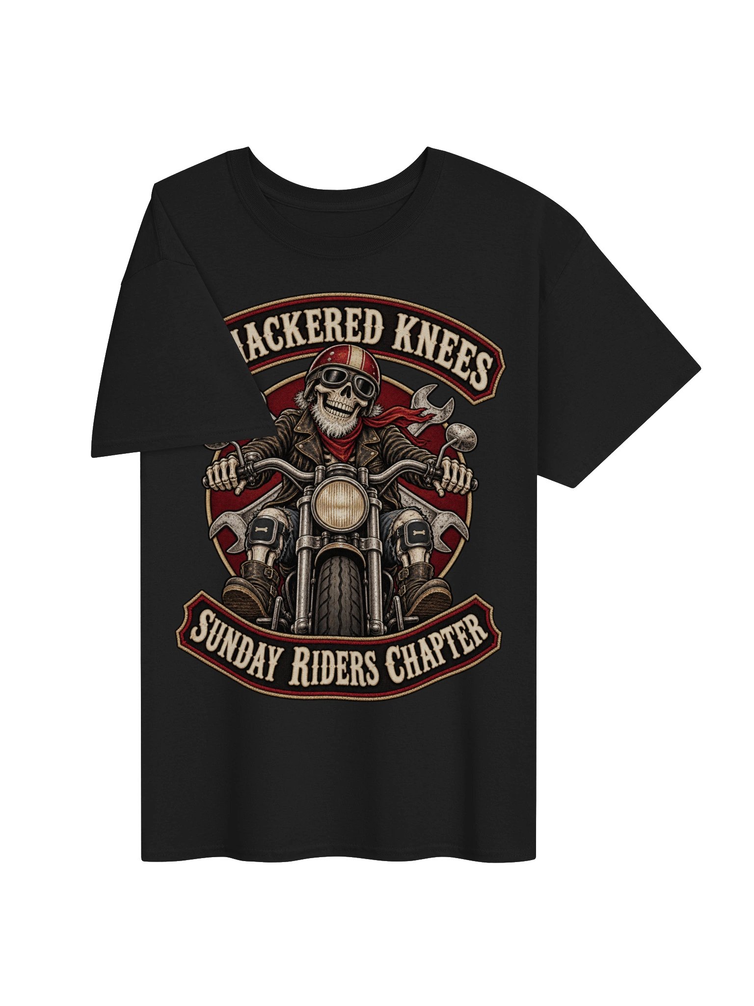 Knackered Knees Sunday Riders Chapter – Biker T-Shirt product image (3)