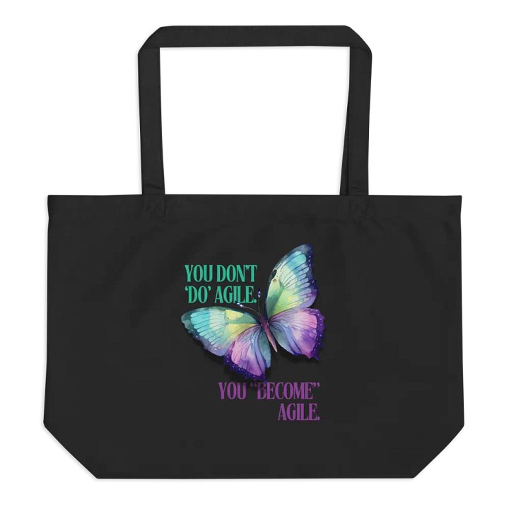 Become Agile: Butterfly Wisdom Organic Tote Bag product image (1)