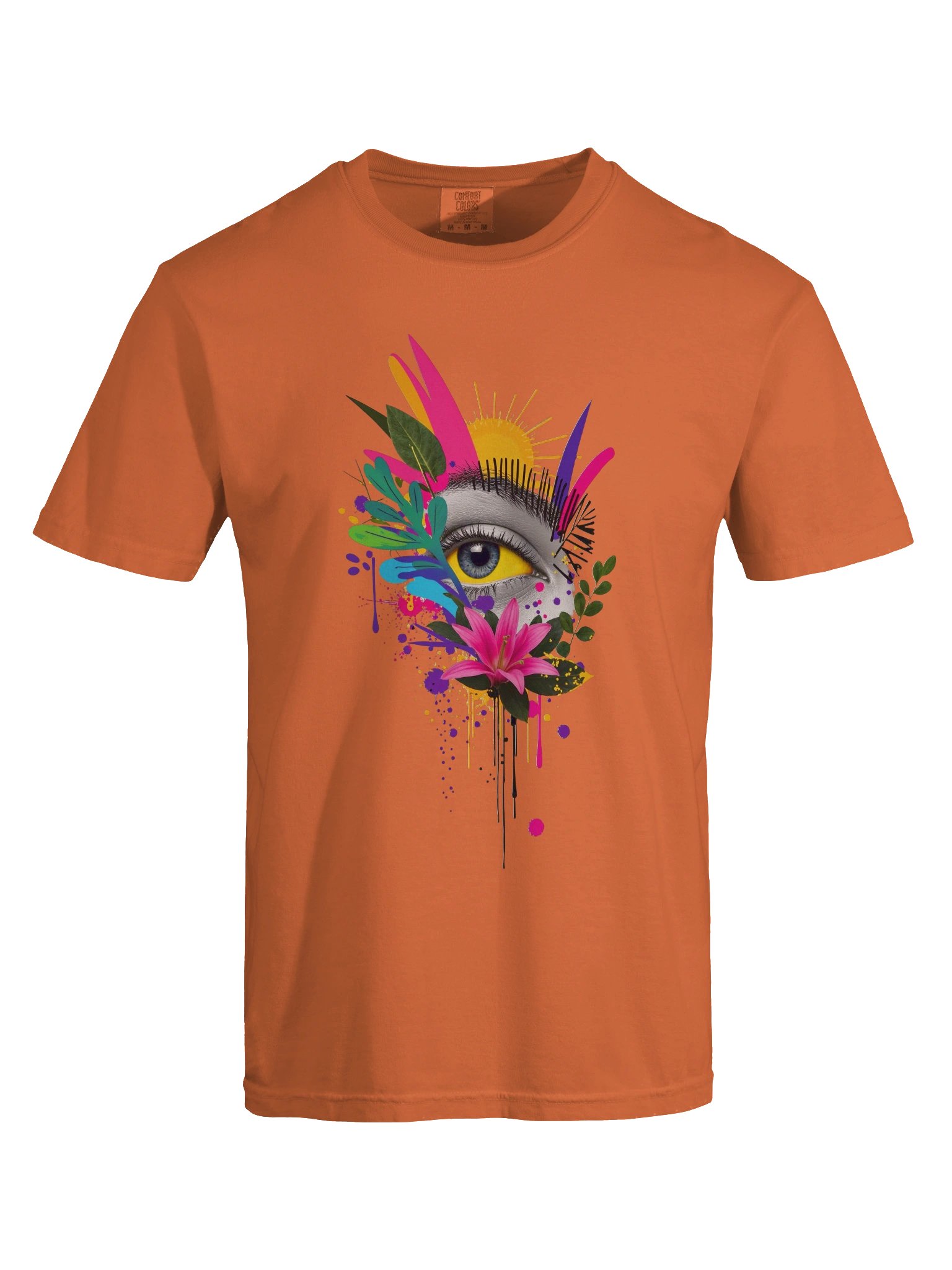 Psychedelic Eye Floral Graphic Tee product image (77)