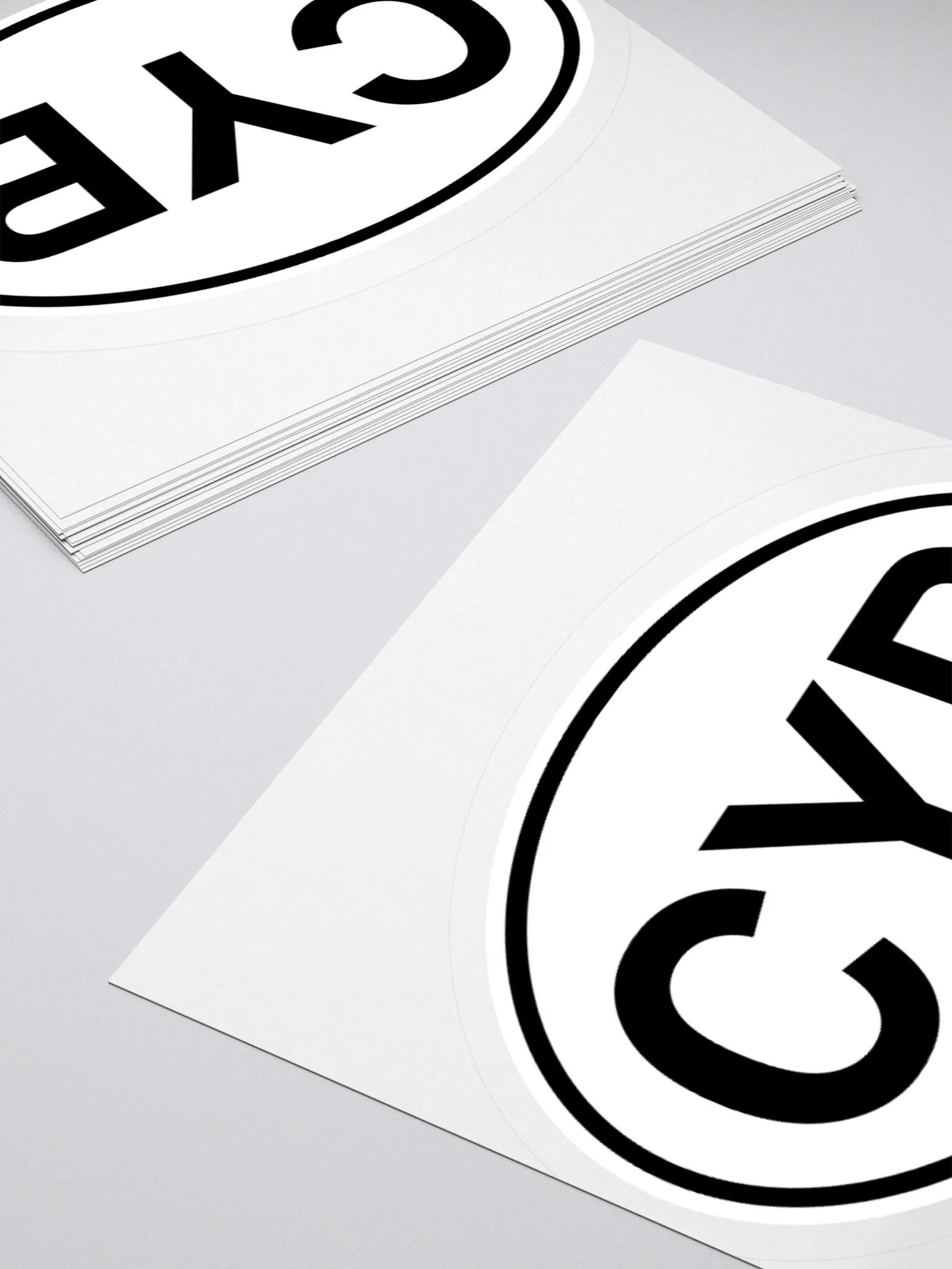 CYB Oval Sticker product image (4)