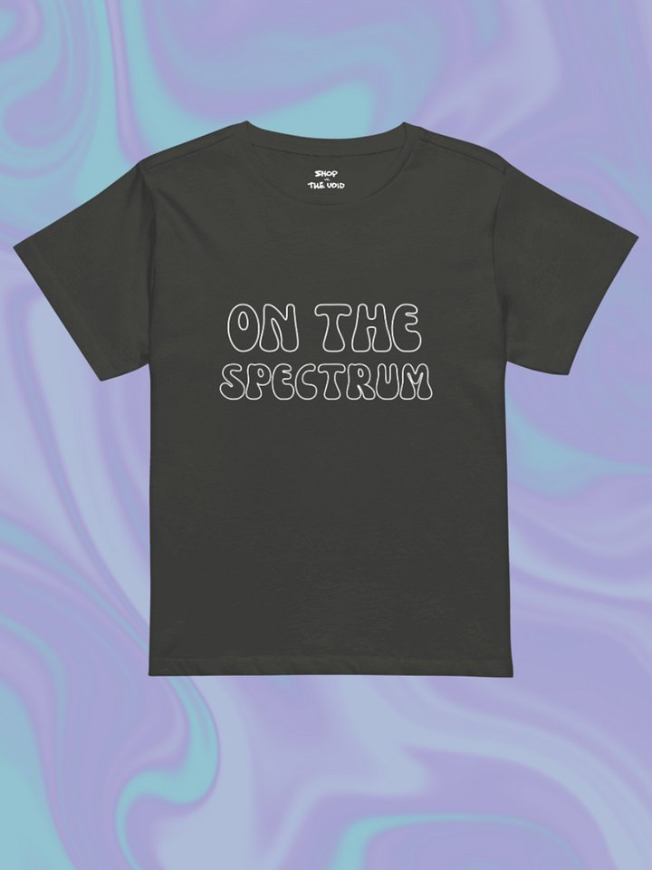 ON THE SPECTRUM (outline) printed waist-length tee product image (46)