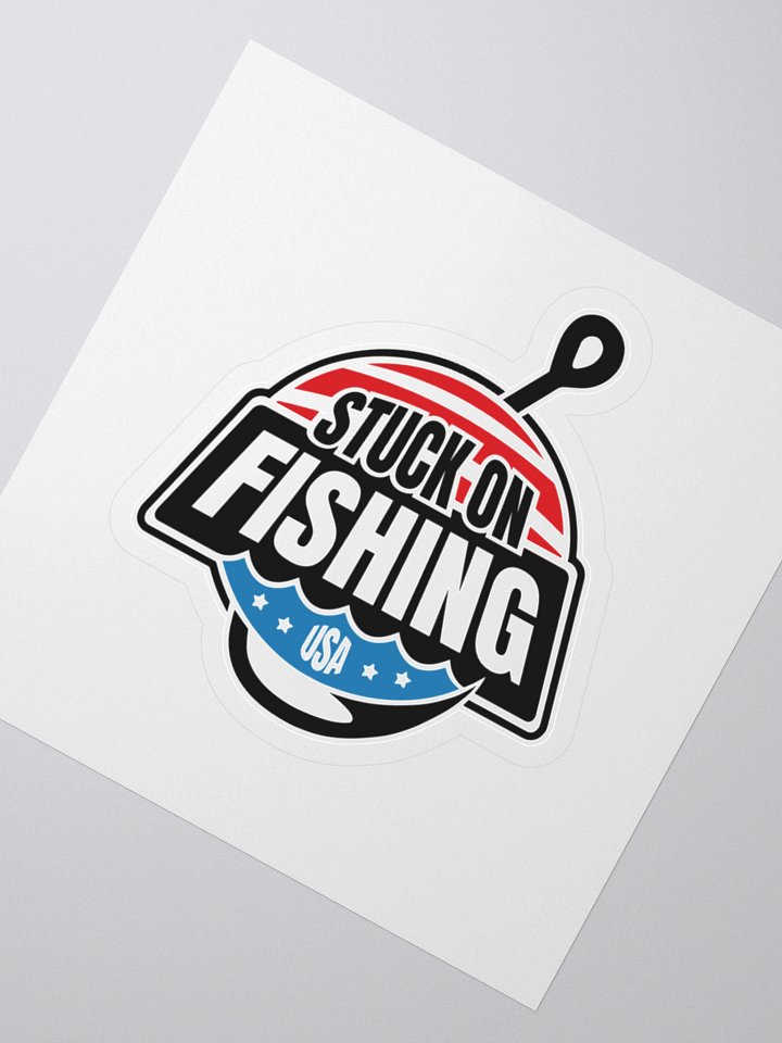 Stuck on Fishing Sticker product image (2)