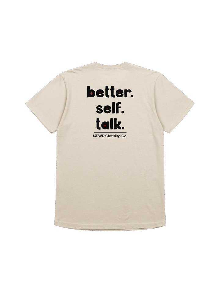 Better. Self. Talk. T-Shirt (Black & Red) product image (2)
