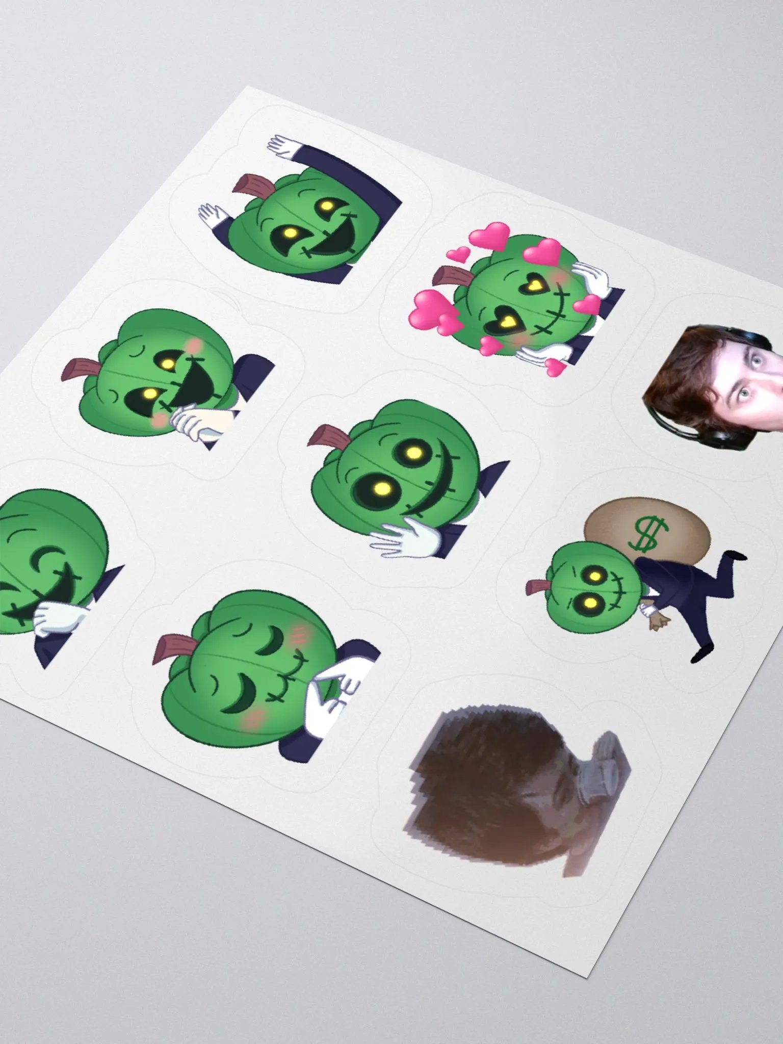 Expressive Pumpkin Head Sticker Set product image (3)
