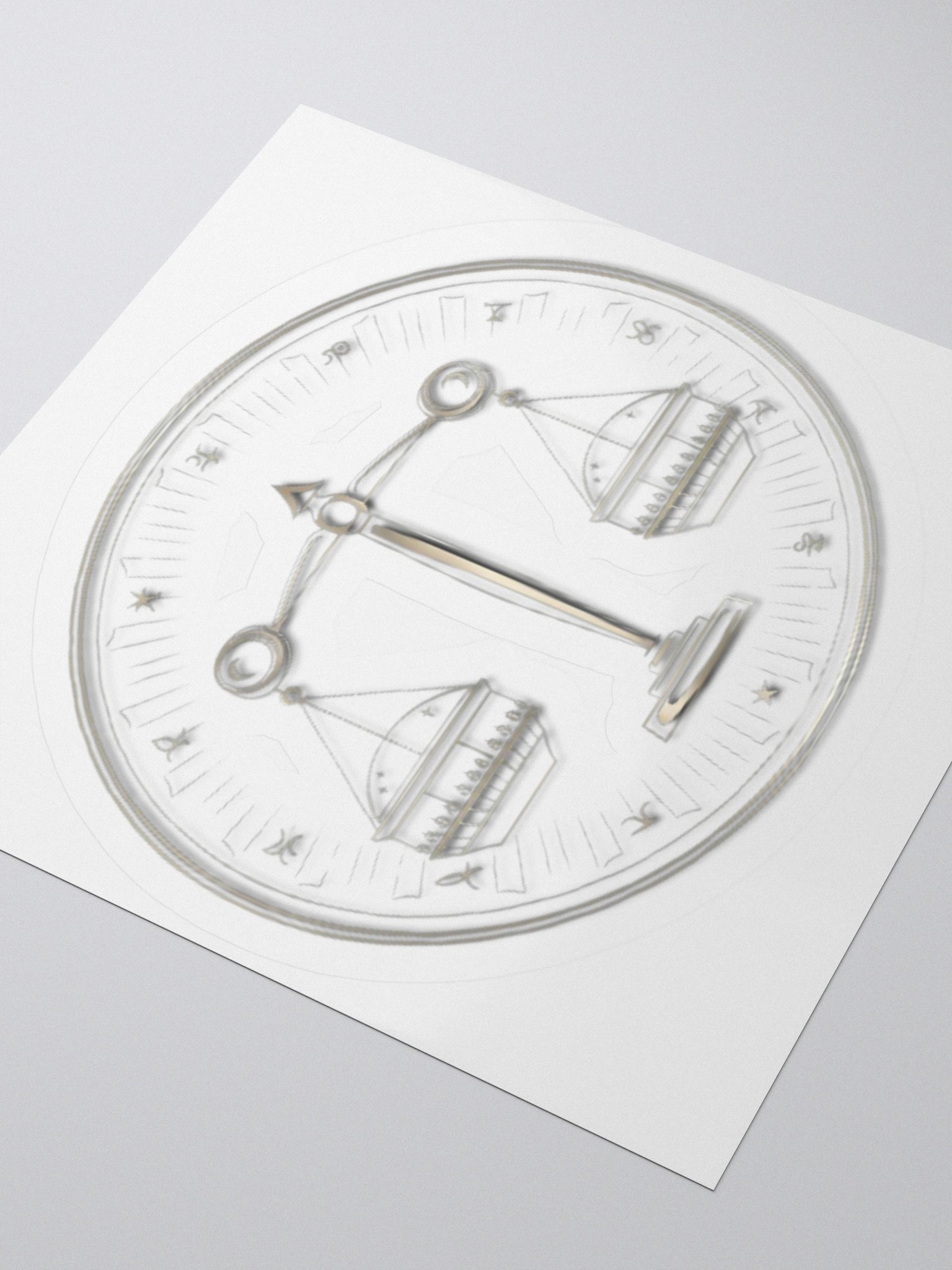 Exclusive Libra-Themed Privacy Window Film - High Opacity Vinyl Stickers (3" x 3" to 5.5" x 5.5") product image (9)