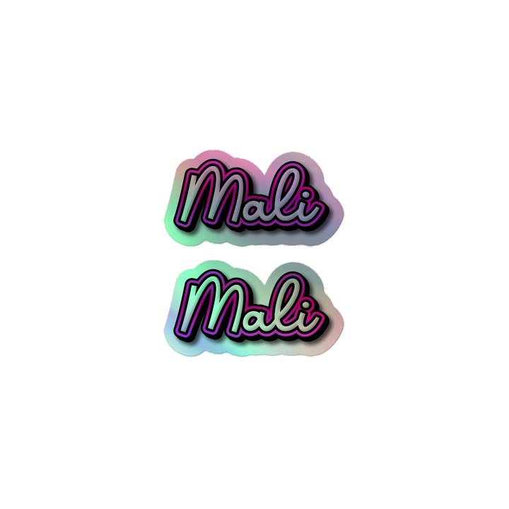 Mali Holographic Sticker Sheet product image (1)