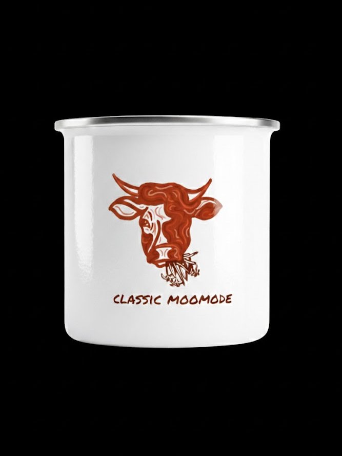 Classic MooMode - Enamel Mug product image (1)