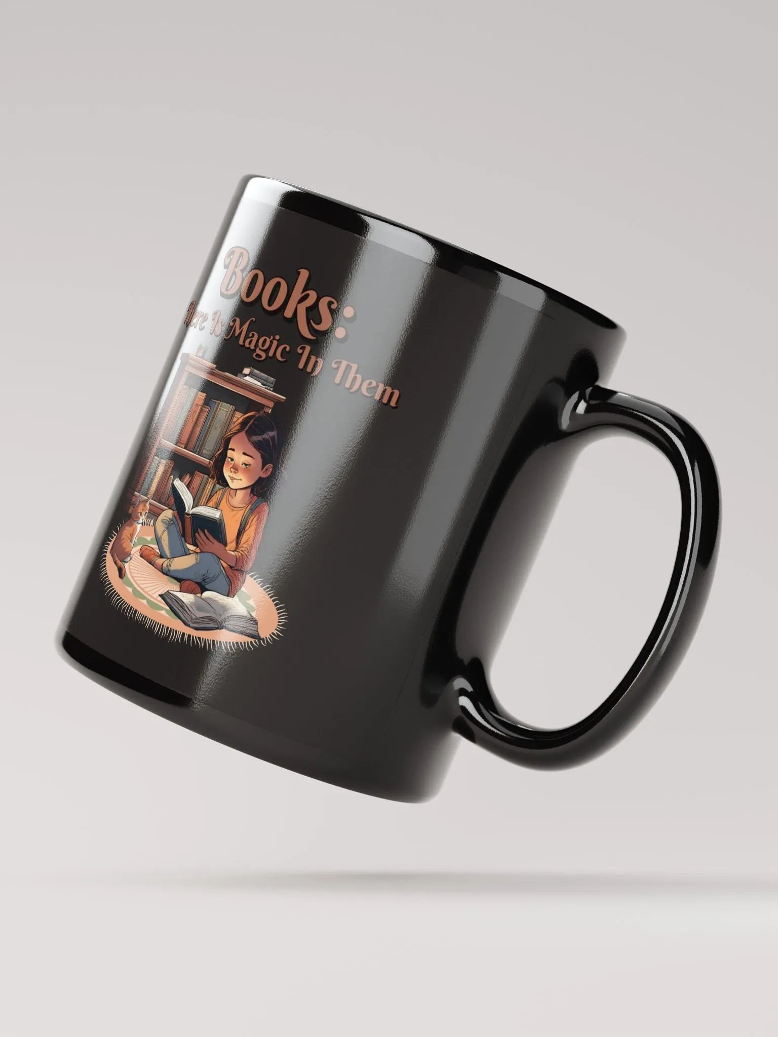 Books: There Is Magic In Them Black Mug product image (4)