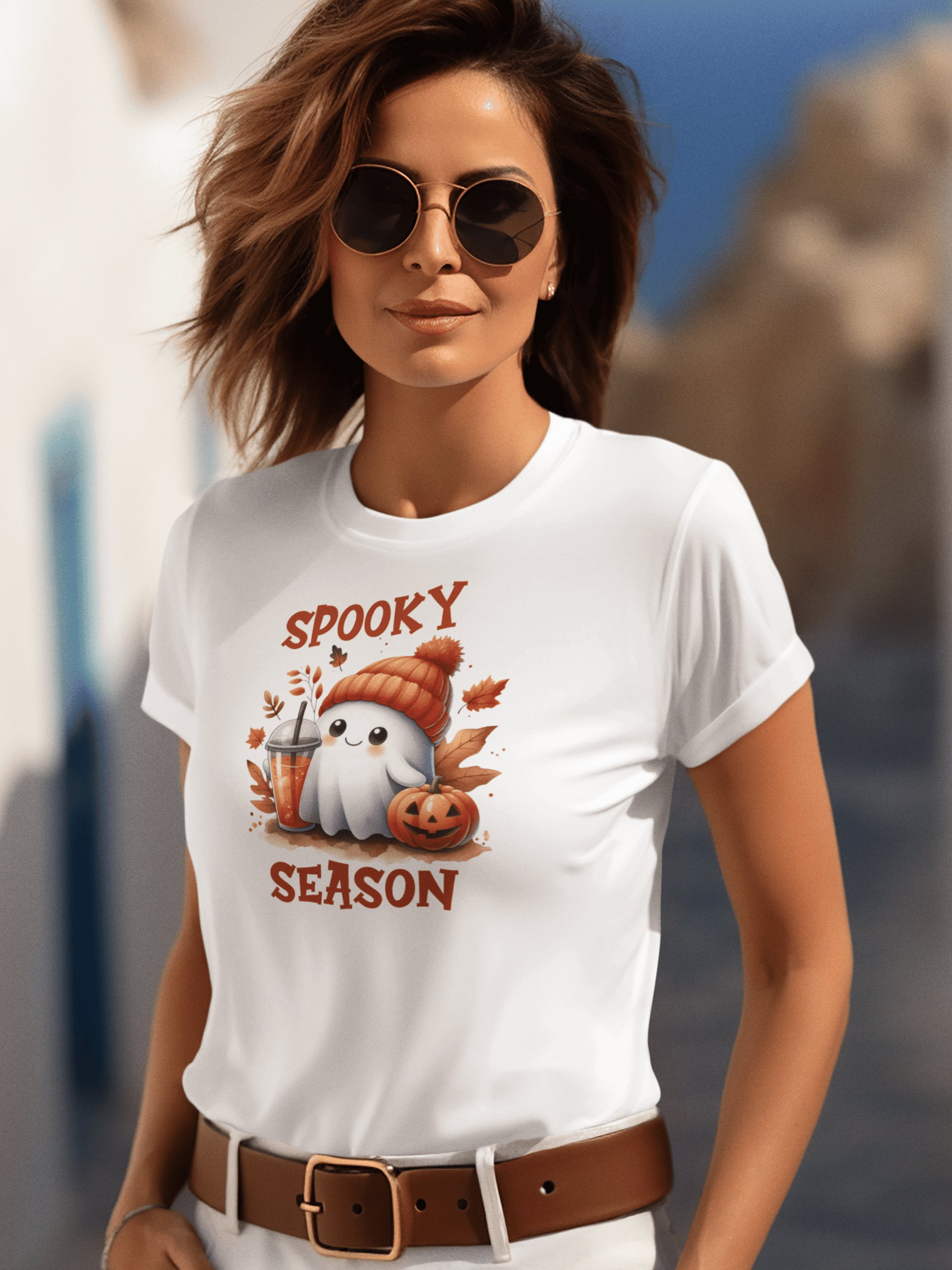 Spooky Season Cute Ghost T-Shirt product image (1)