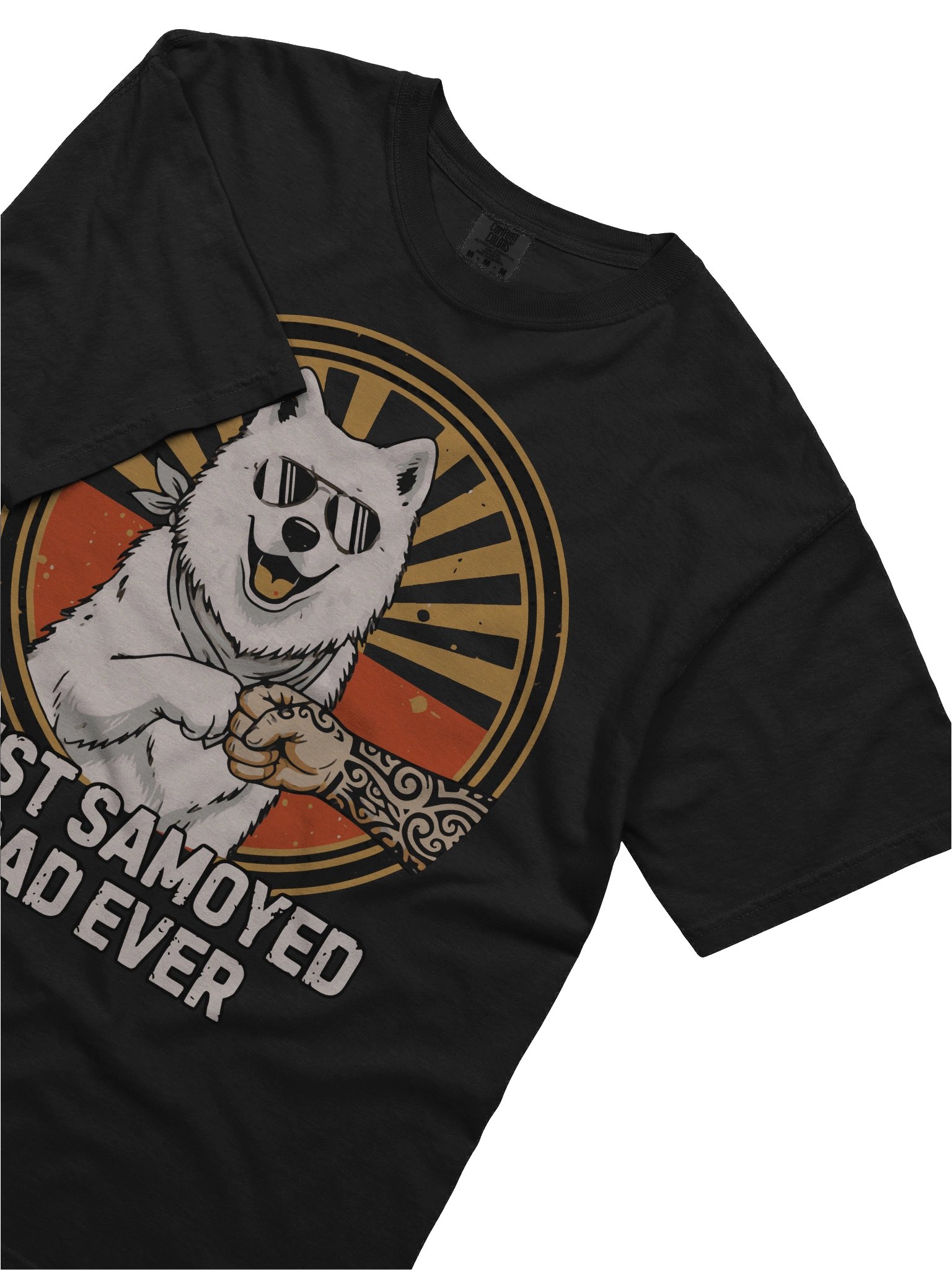 Cool Best Samoyed Dad Ever Fist Bump Tee product image (4)