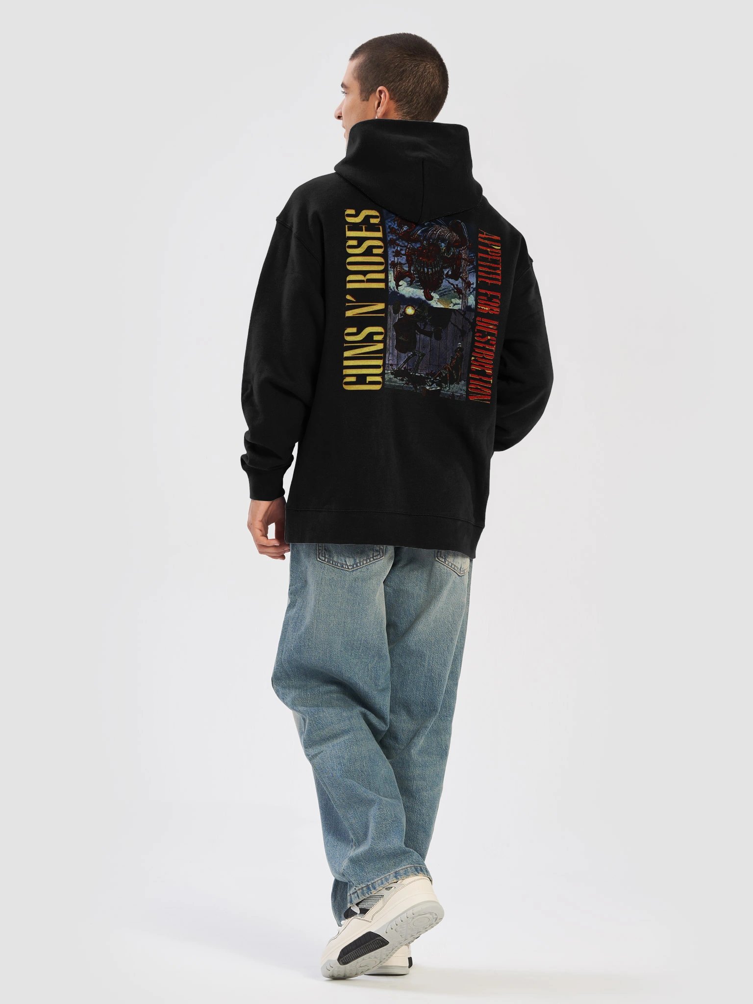 Appetite For Destruction" Heavyweight Graphic Hoodie – Premium Vintage Rock Merchandise product image (6)