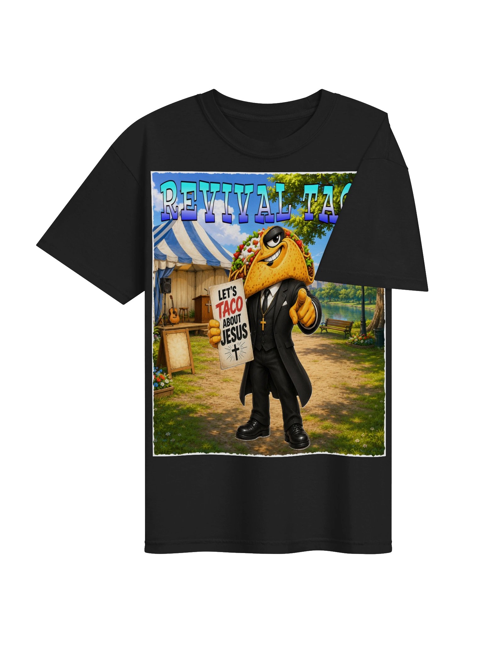 Revival Taco Jesus Cartoon Tee - The Taco Family product image (45)