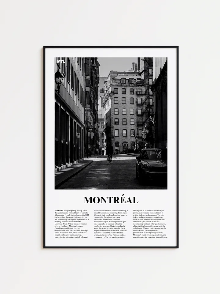 Montreal 04 Newspaper Poster | Framed product image (1)