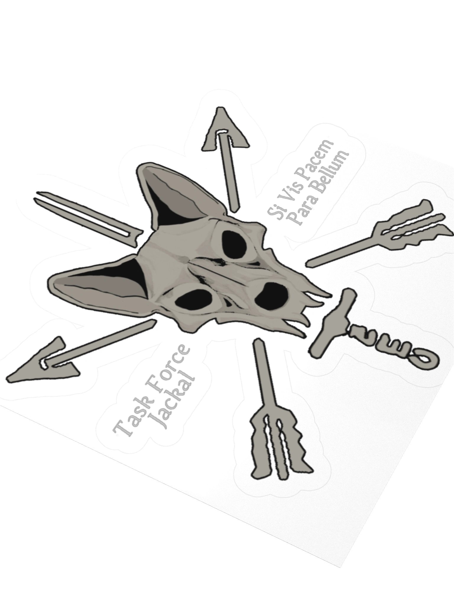Kiss Cut Stickers - Jackal Head product image (3)