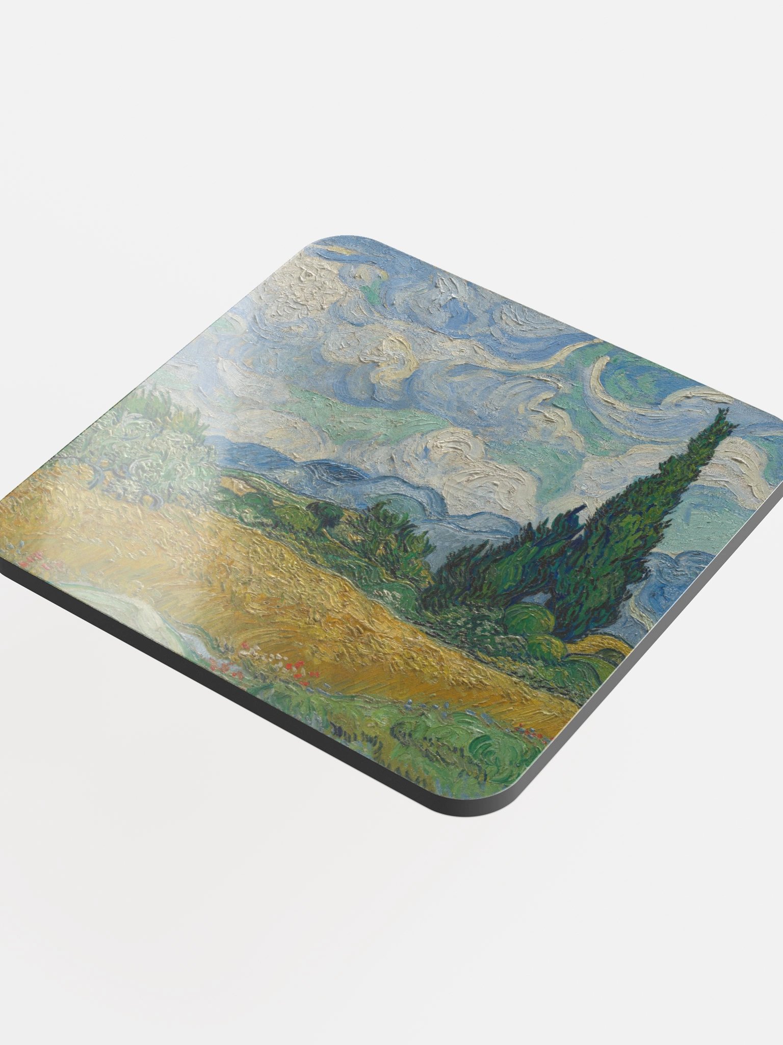 Wheat Field with Cypresses (Vincent van Gogh) Coaster product image (5)