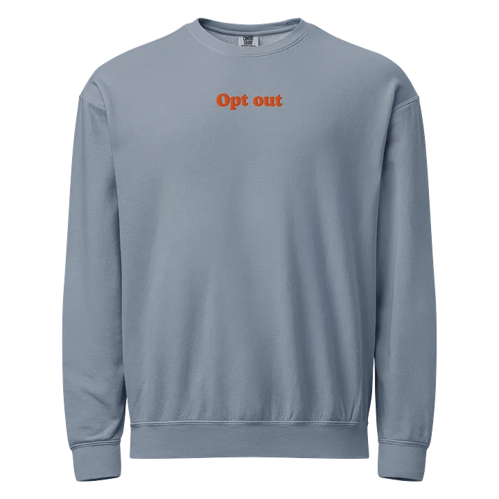 Opt out Embroidered Crewneck product image (1)