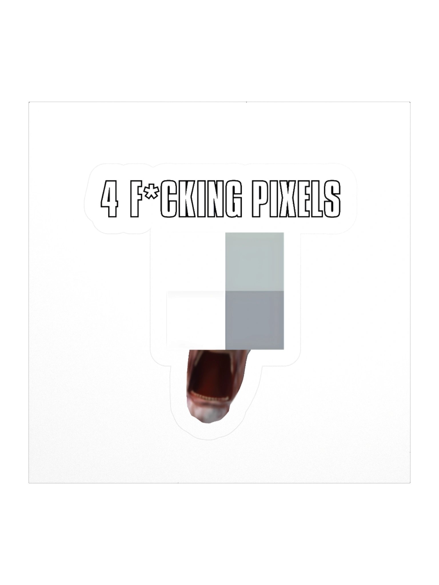4 F'ing Pixels Sticker product image (1)