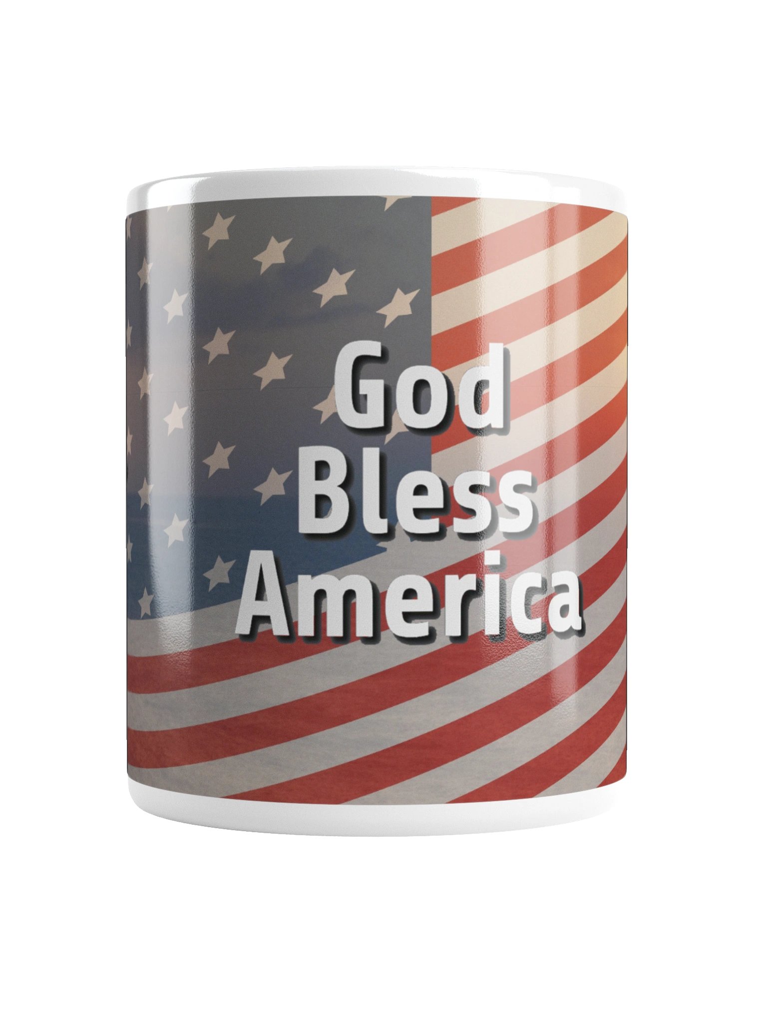 God Bless America — Christian Patriot Flag Mug -Male product image (2)