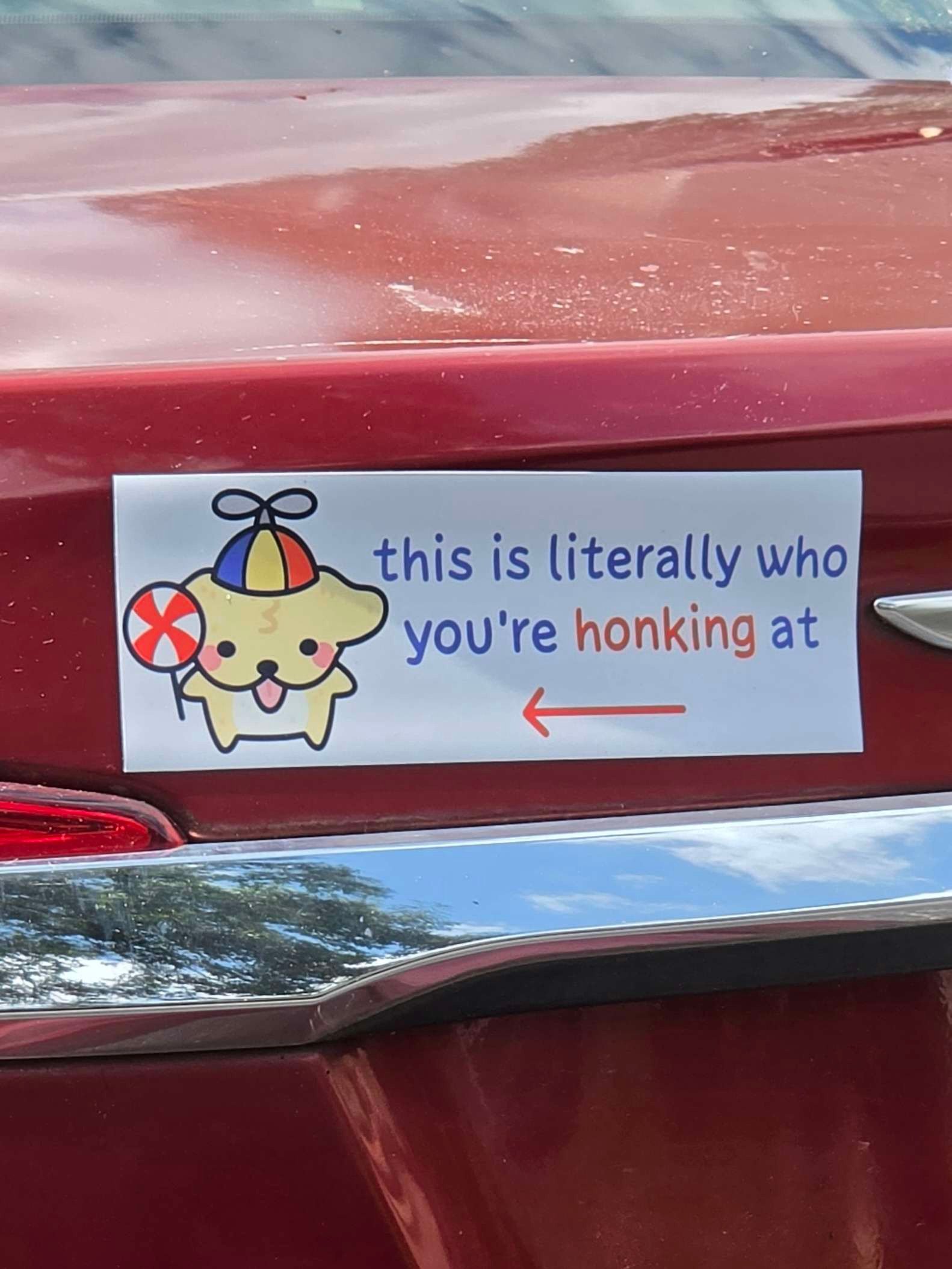 This is Who You're Honking at Bumper Magnet product image (1)