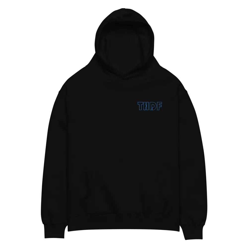 THDF Cyan Hoodie Embroidered product image (2)