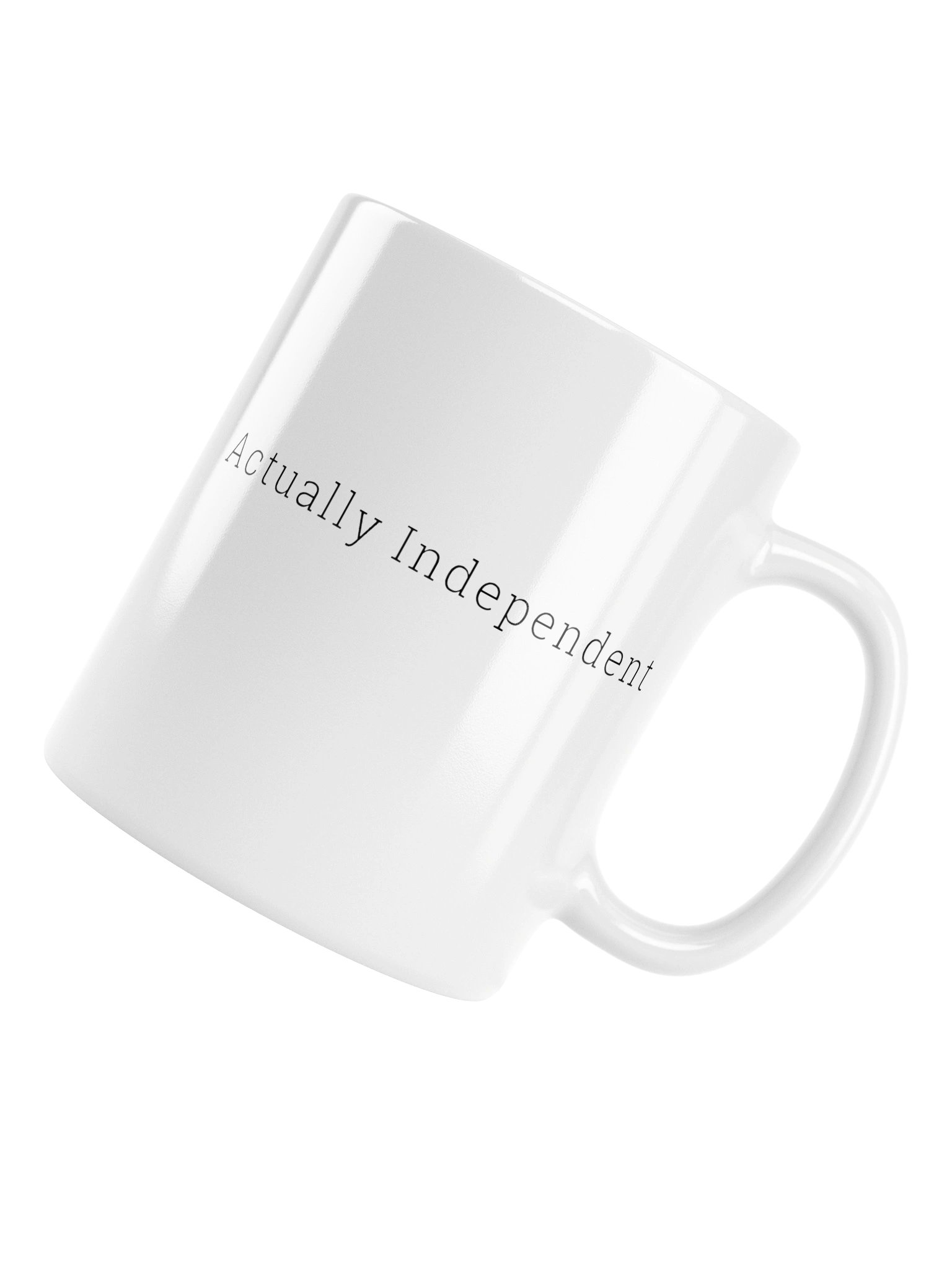 Actually Independent - White Mug (Right Handle) product image (6)