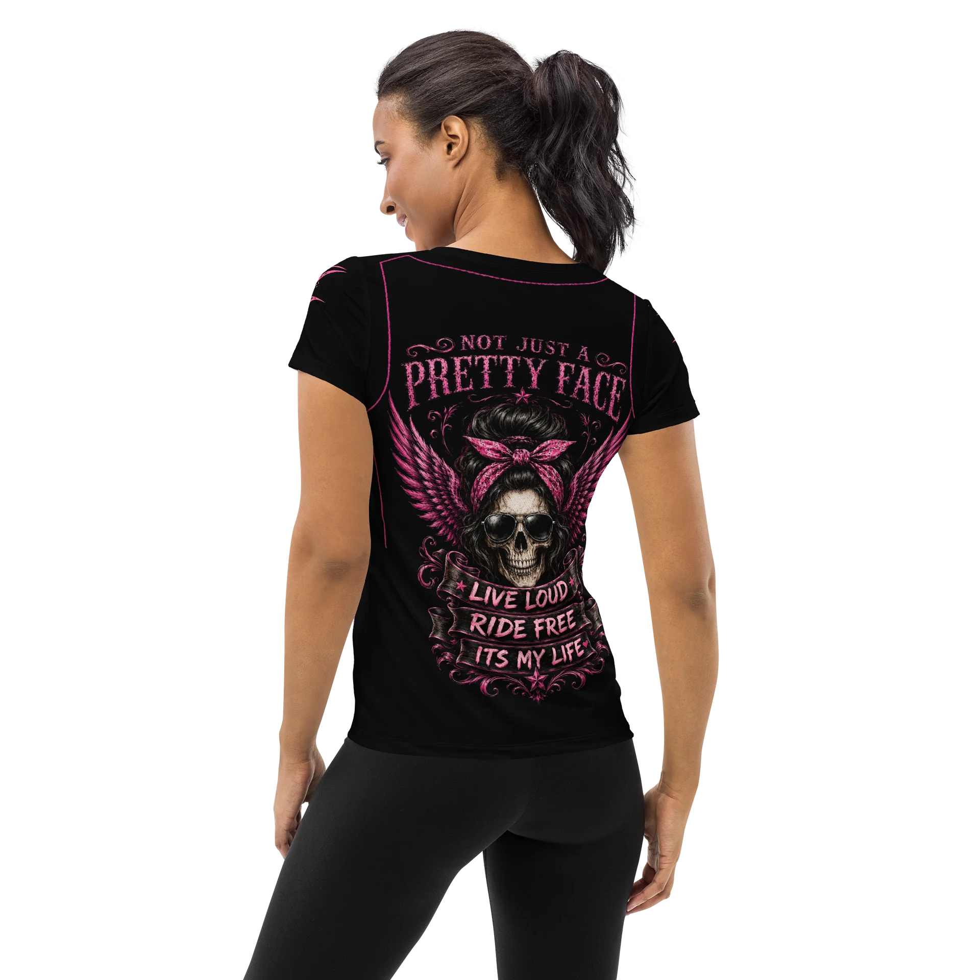 Biker Chic Athletic Tee product image (4)