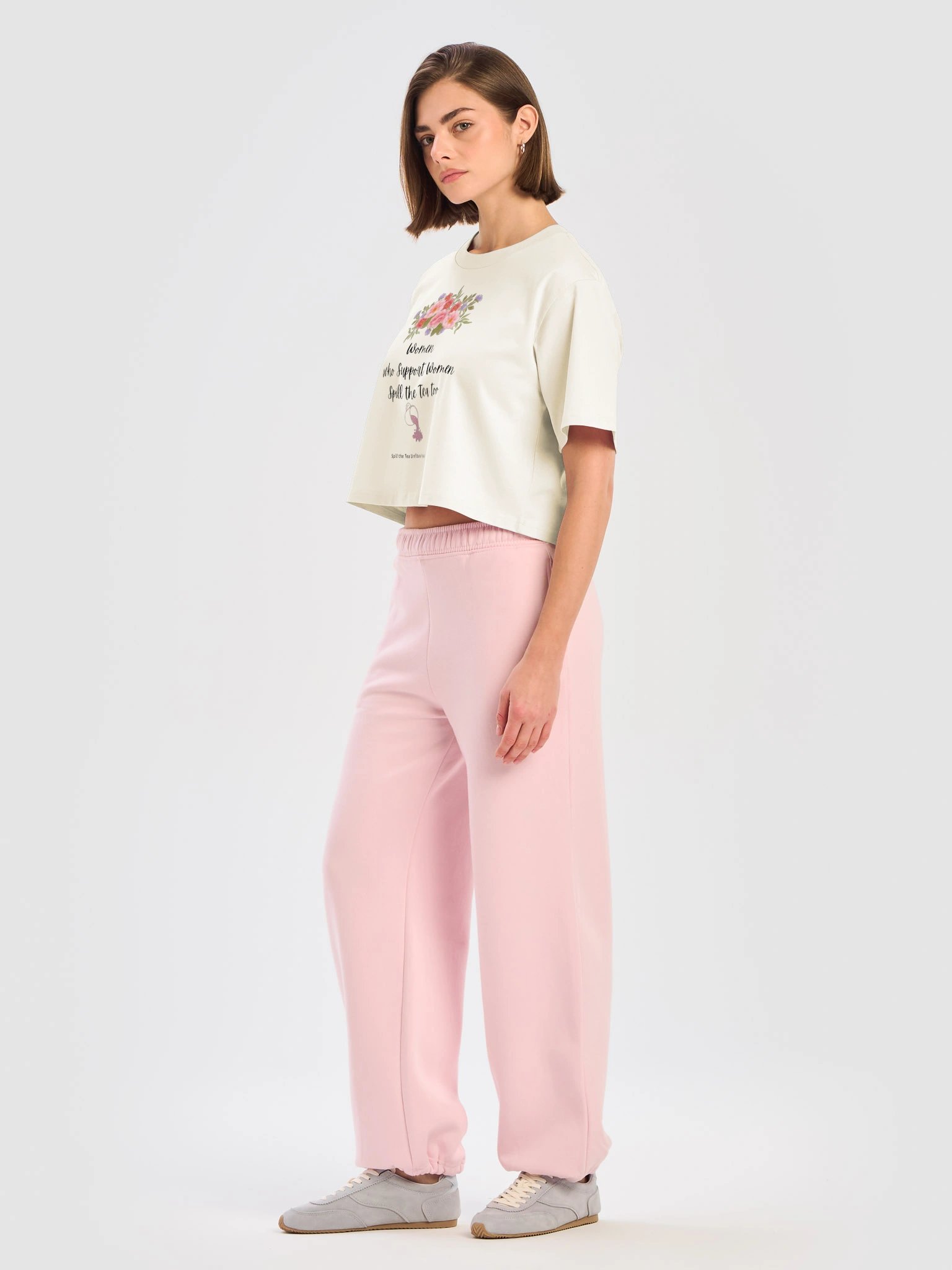 Women Supporting Women Spill the Tea Crop Tee product image (23)