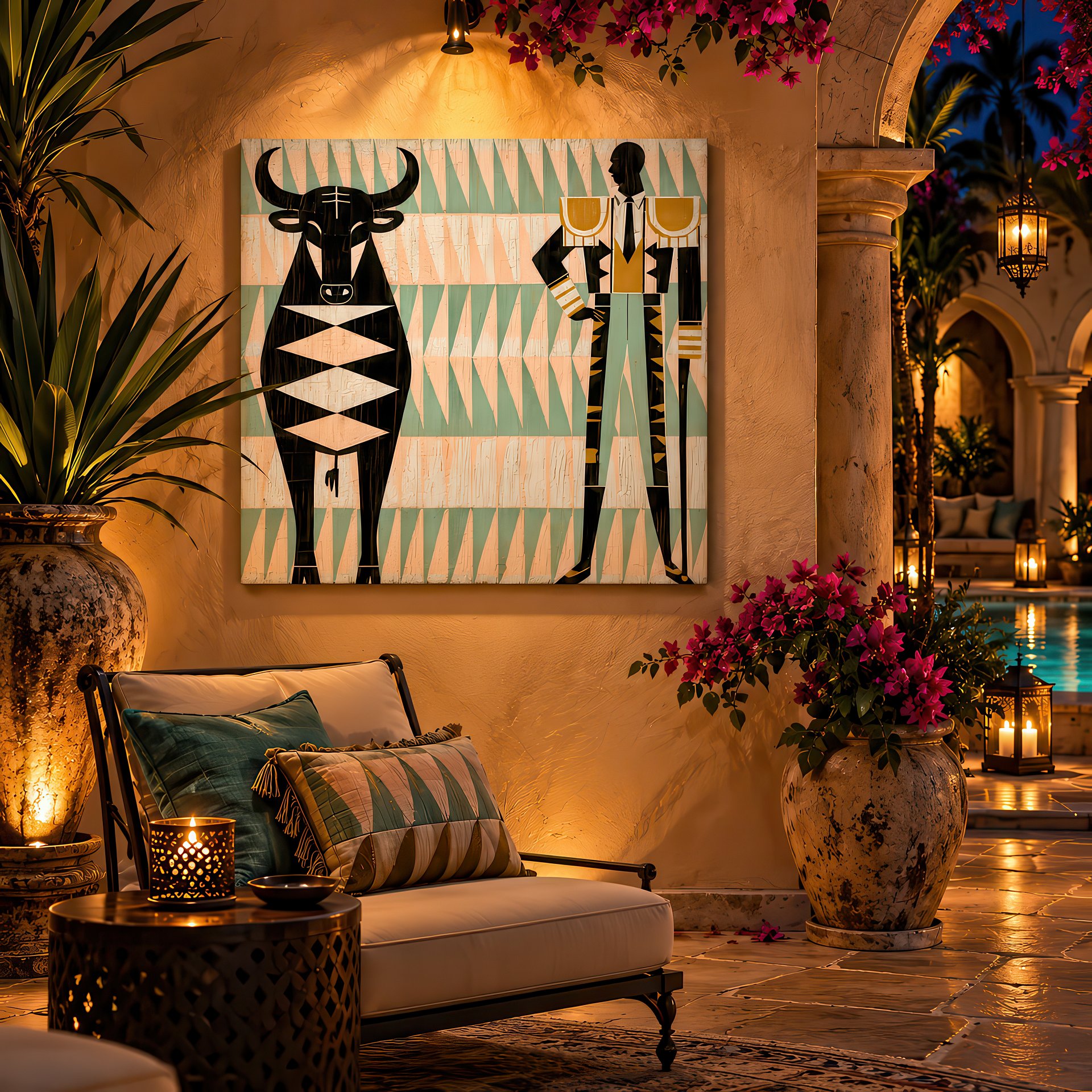 Birch Wood Folk Art | ¡Hablemos!| Wall Decor | 24x24″ (60x60 cm) product image (4)
