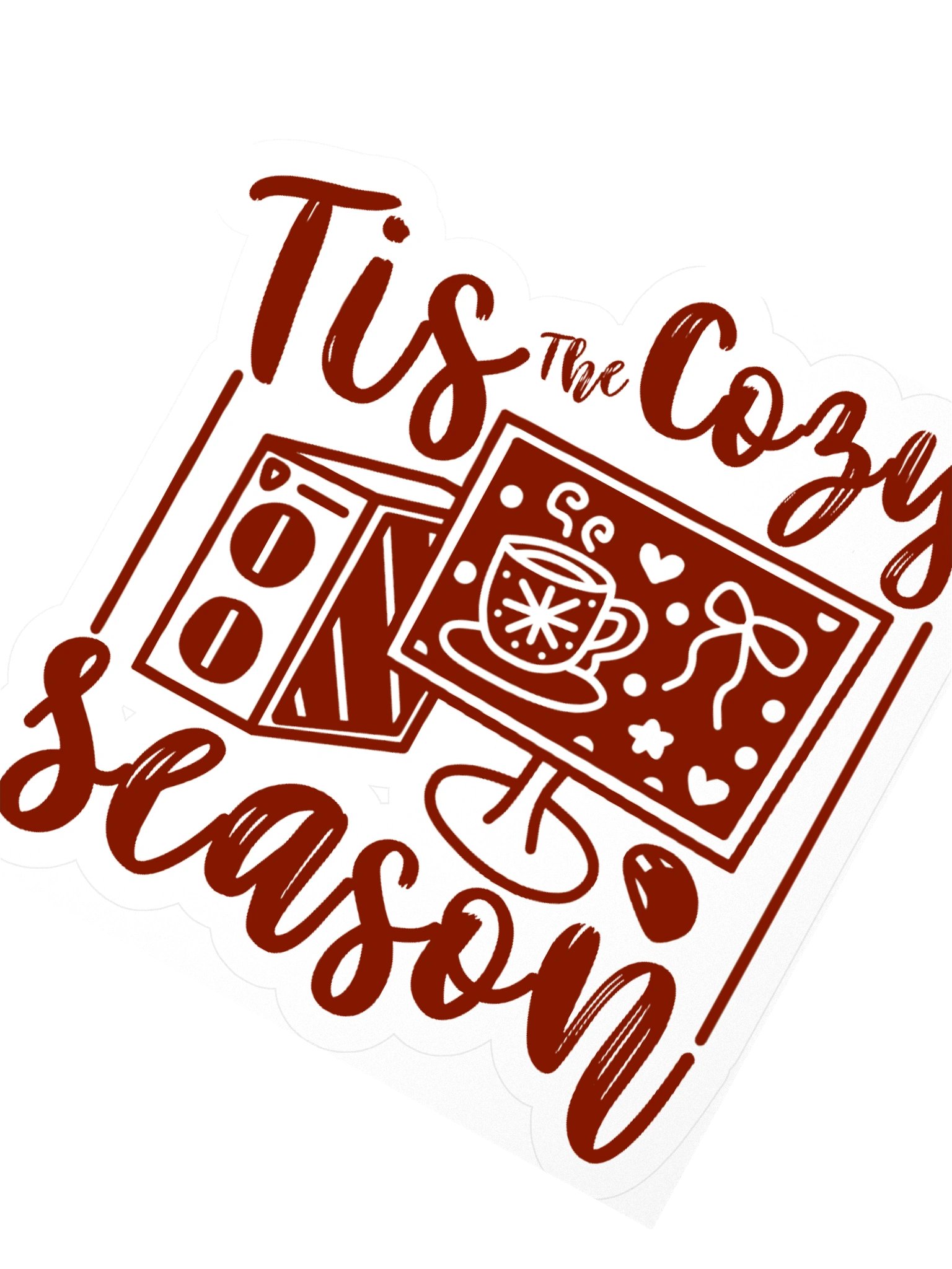 Tis The Season Red Sticker product image (2)