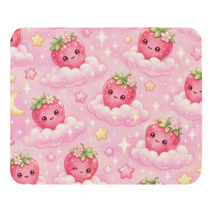 Whimsical Strawberry Dreams Mouse Pad product image (1)