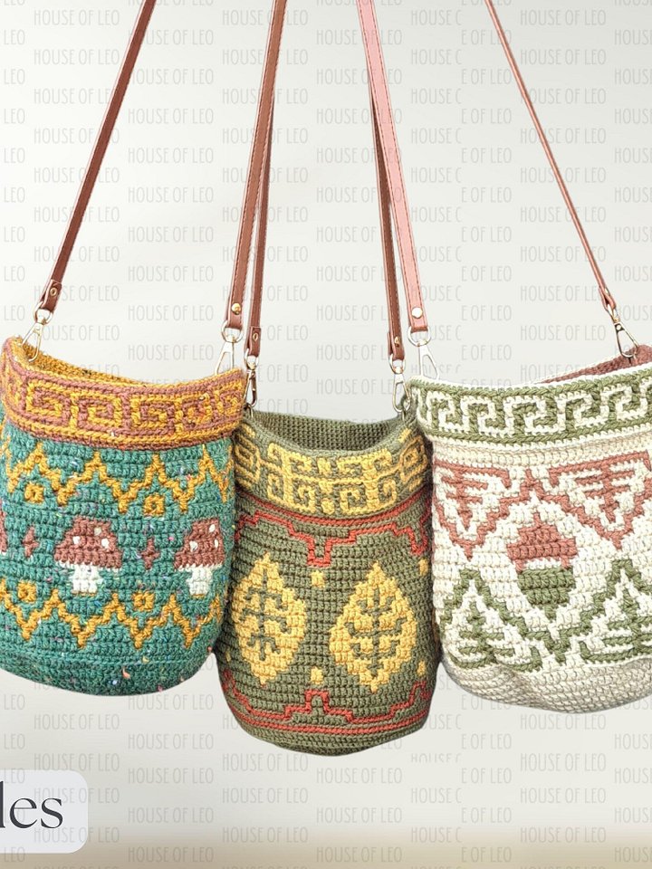 3x Bag Bundle Mosaic Crochet Patterns product image (1)