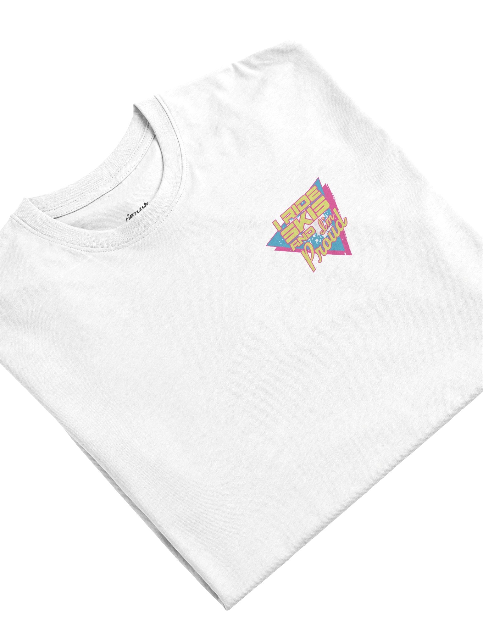 "I Ride Skis and I'm Proud" White Tee product image (11)