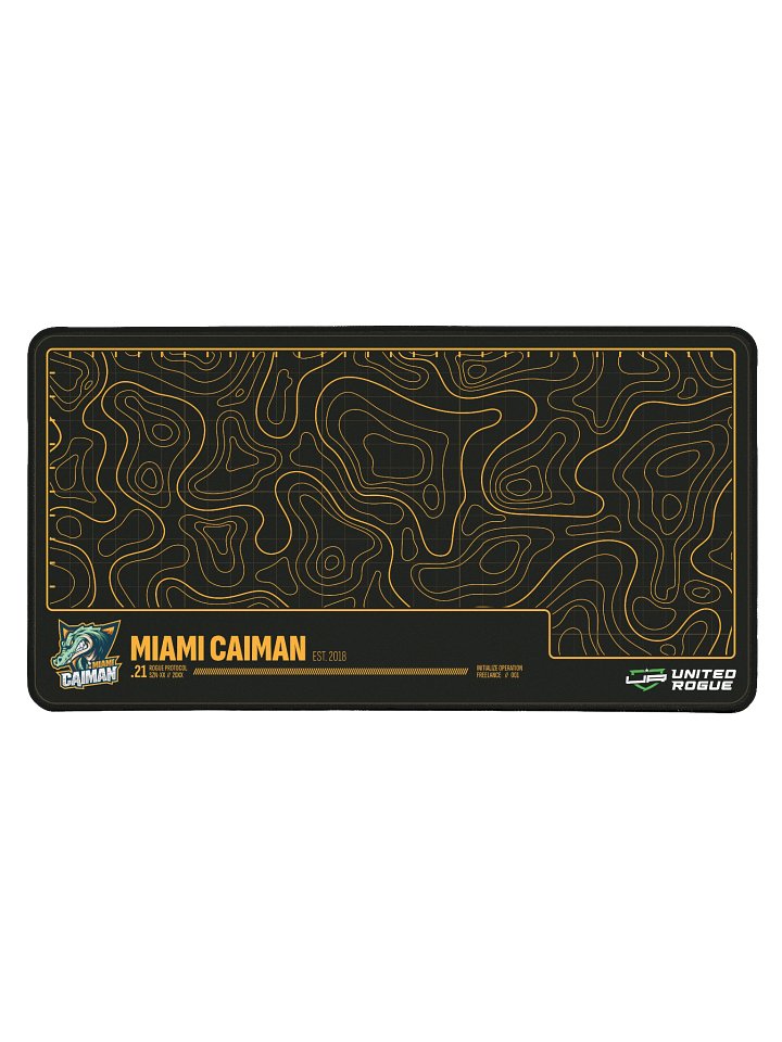 Miami Caiman Map Desk Mat product image (1)