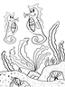 TSStechAngel's World - Seahorses and Sand Caves Coloring Page