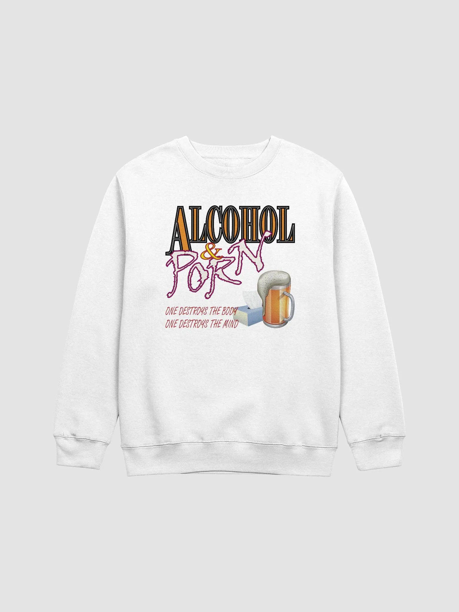 Alcohol & Porn - Lane Seven Premium Crewneck Sweatshirt product image (2)