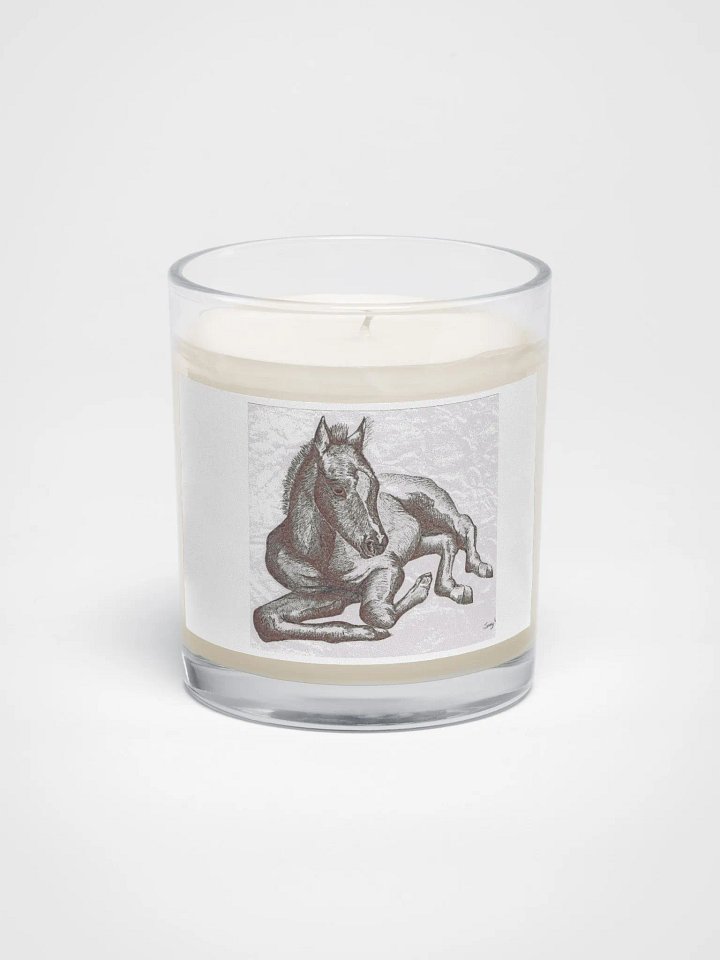 Foal lying down candle product image (1)