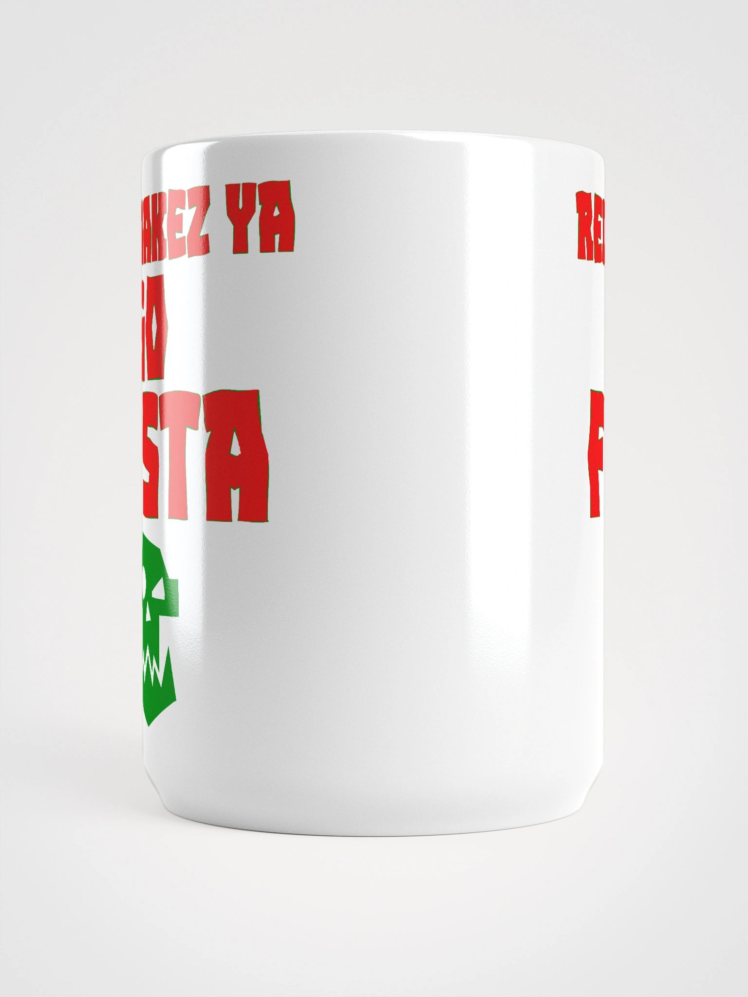 Red Makez Ya Go Fasta Ork Skull Mug product image (6)