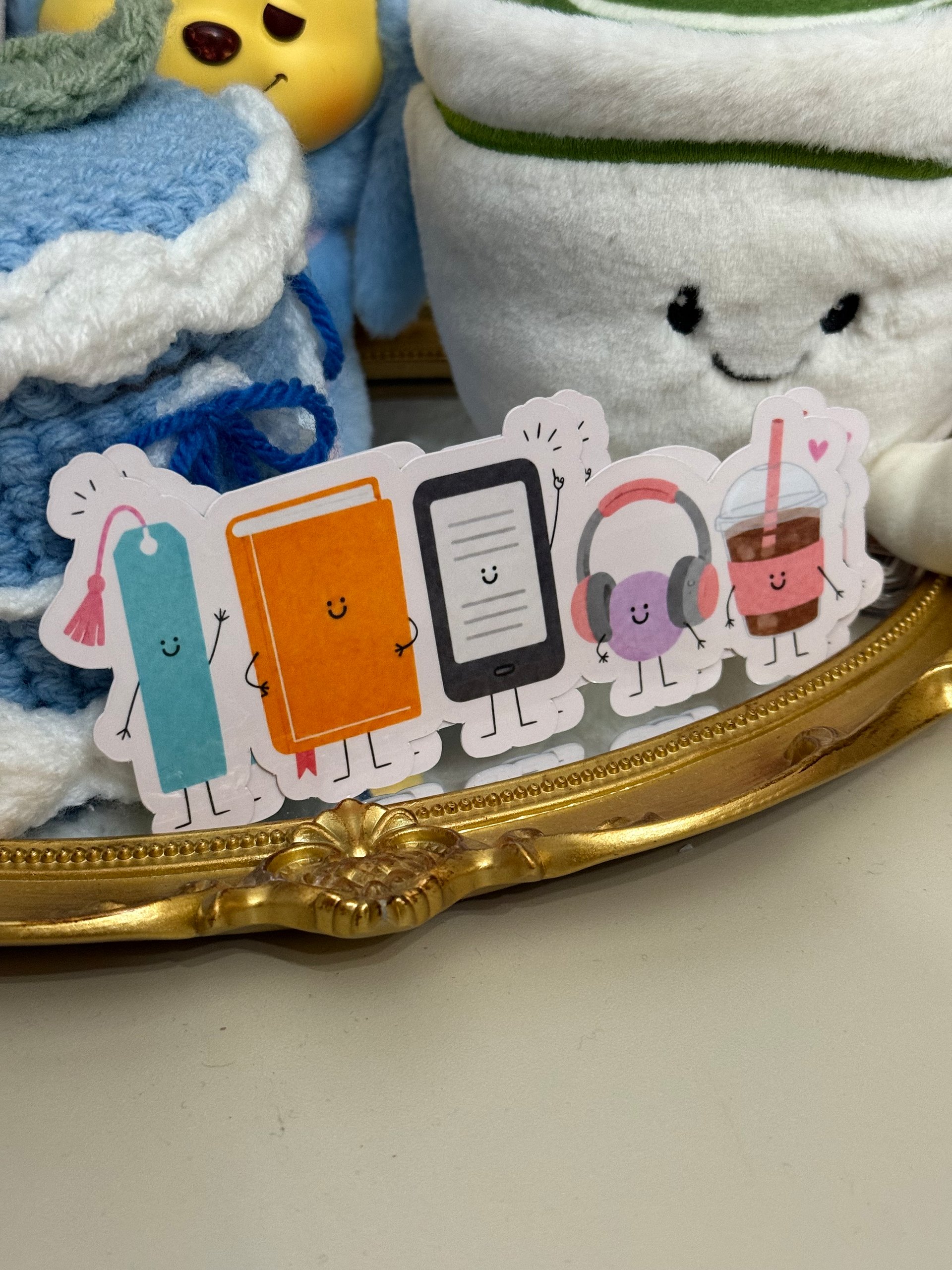 Bookish Buddies Bookmark -- Coffee Version product image (3)