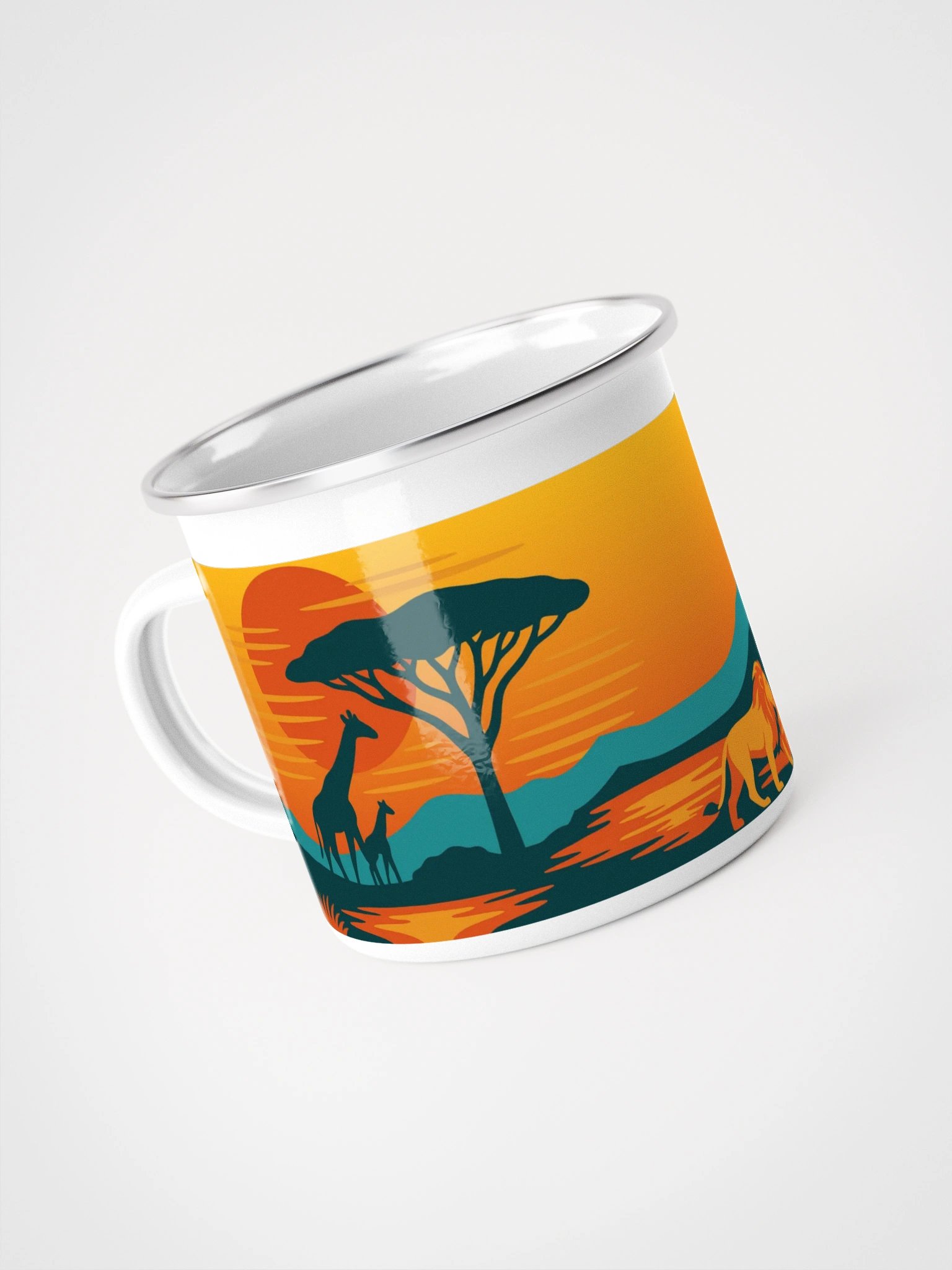 Safari Sunset – Enamel Mug product image (4)
