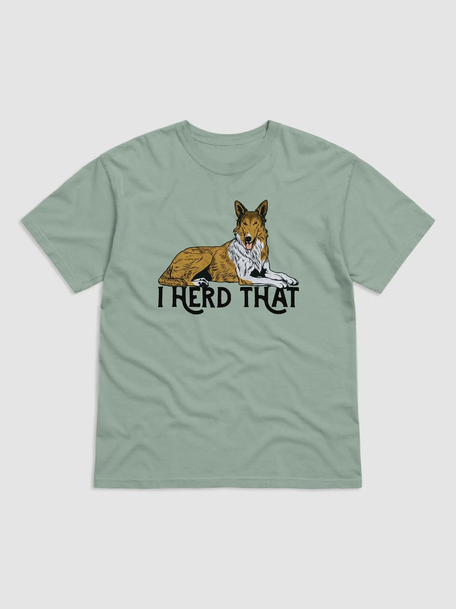 I Herd That T-Shirt of a Smooth Collie | Funny T-Shirt for Herding Dog Paw-rents product image (1)