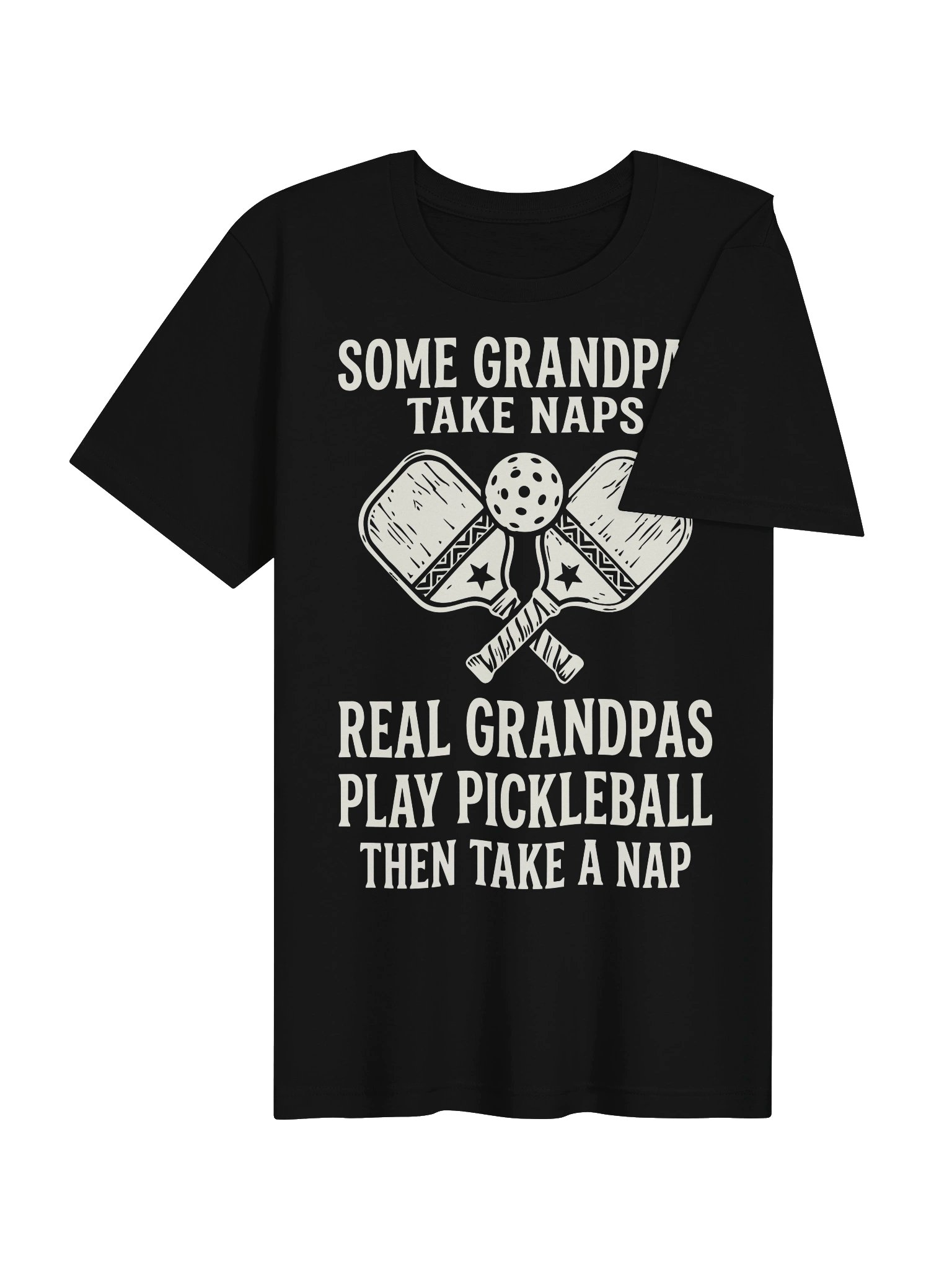 Real Grandpas Play Pickleball Shirt | Funny Pickleball Gift for Grandpa product image (14)