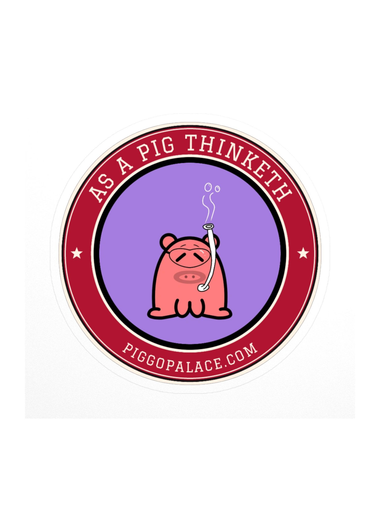 Snorkel Pig Sticker | As a Pig Thinketh product image (2)