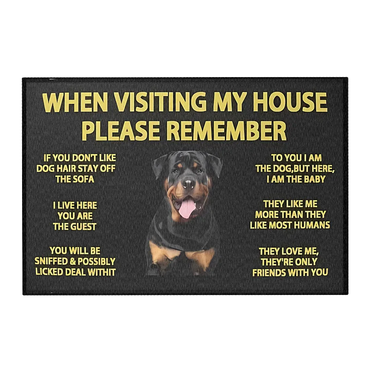 Rottweiler Welcome Mat product image (1)
