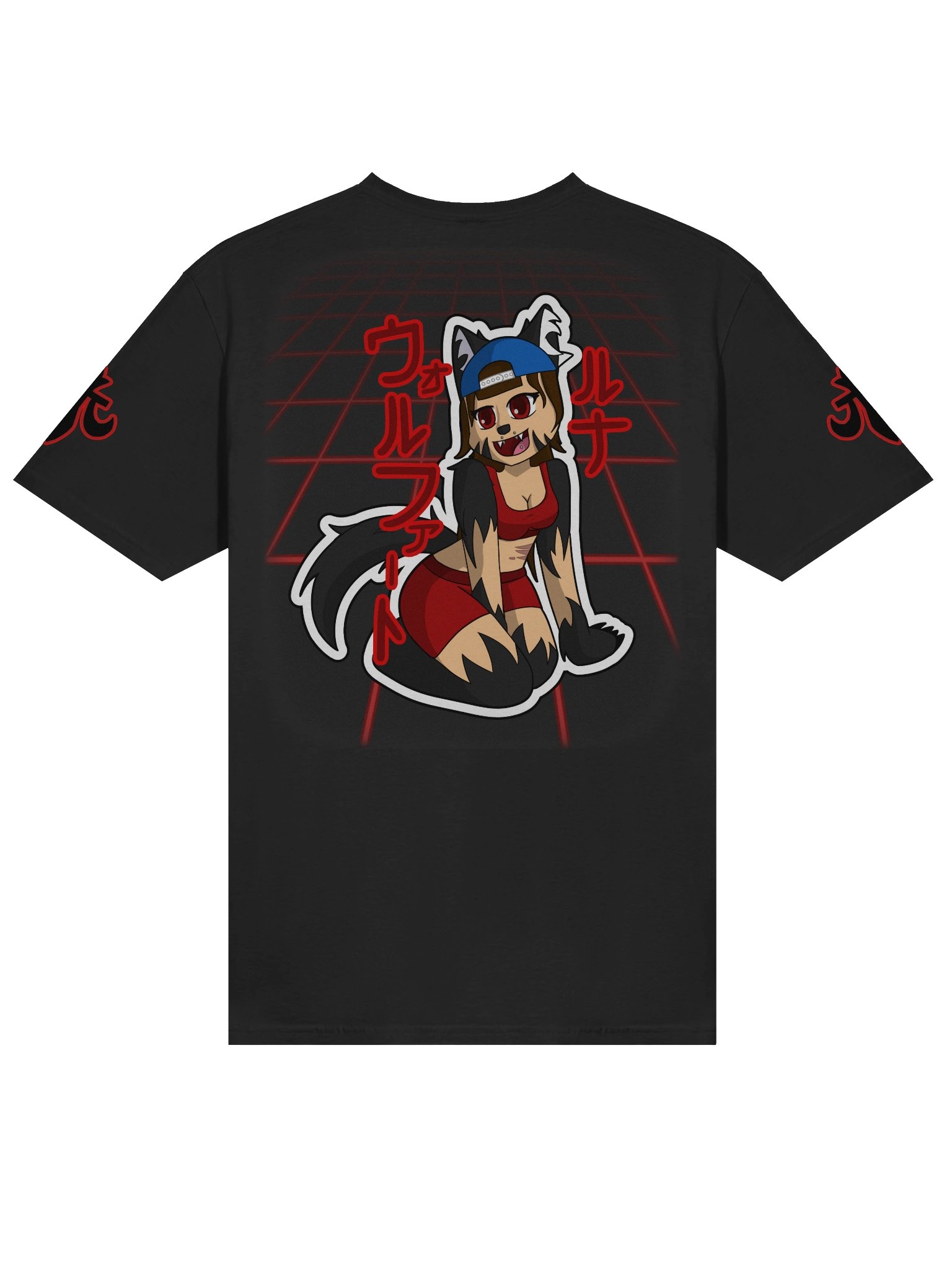 Red Neon Luna T-Shirt product image (2)