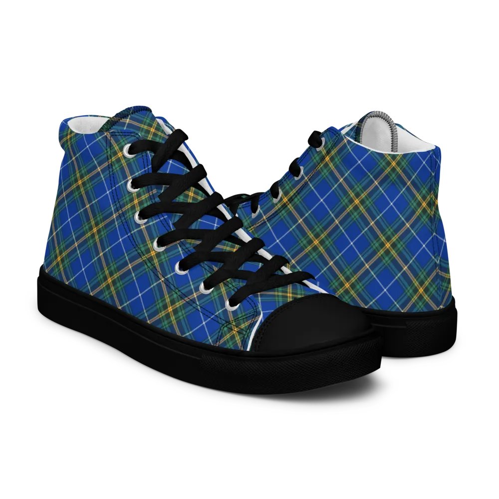 Nova Scotia Tartan Men's High Top Shoes product image (7)