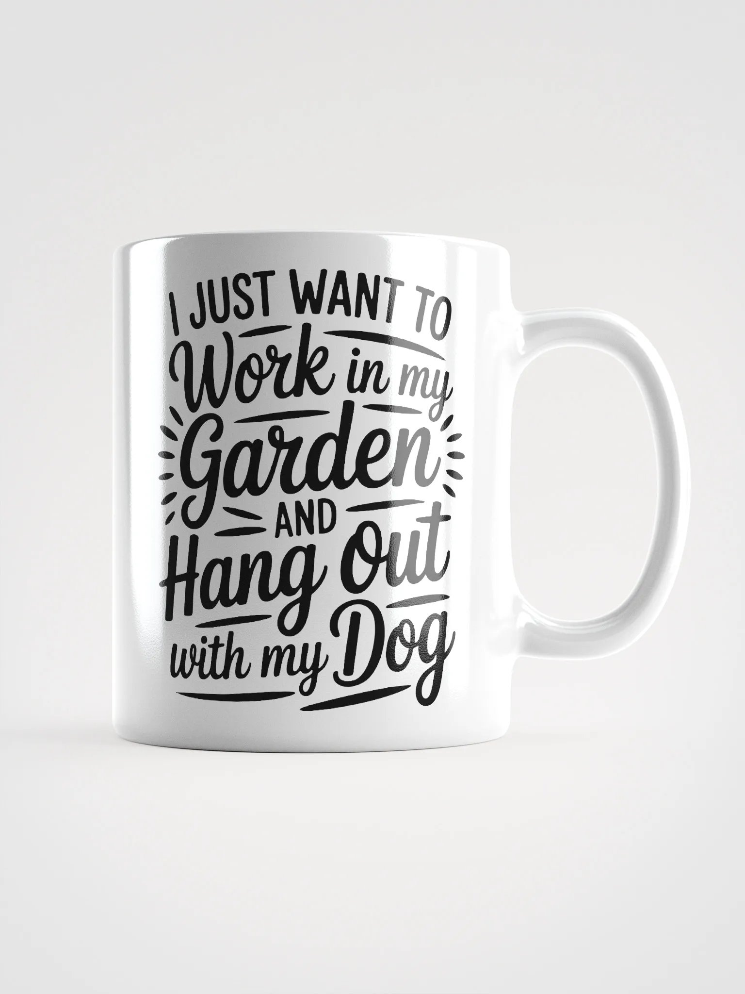 Work In the Garden Hang With the Dog Mug product image (1)