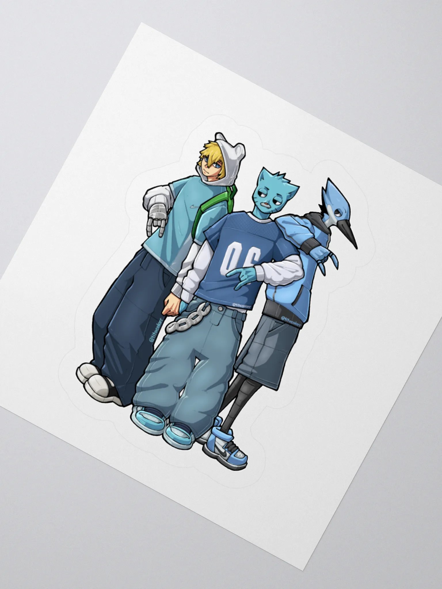 "TEAM CYAN" Sticker product image (3)