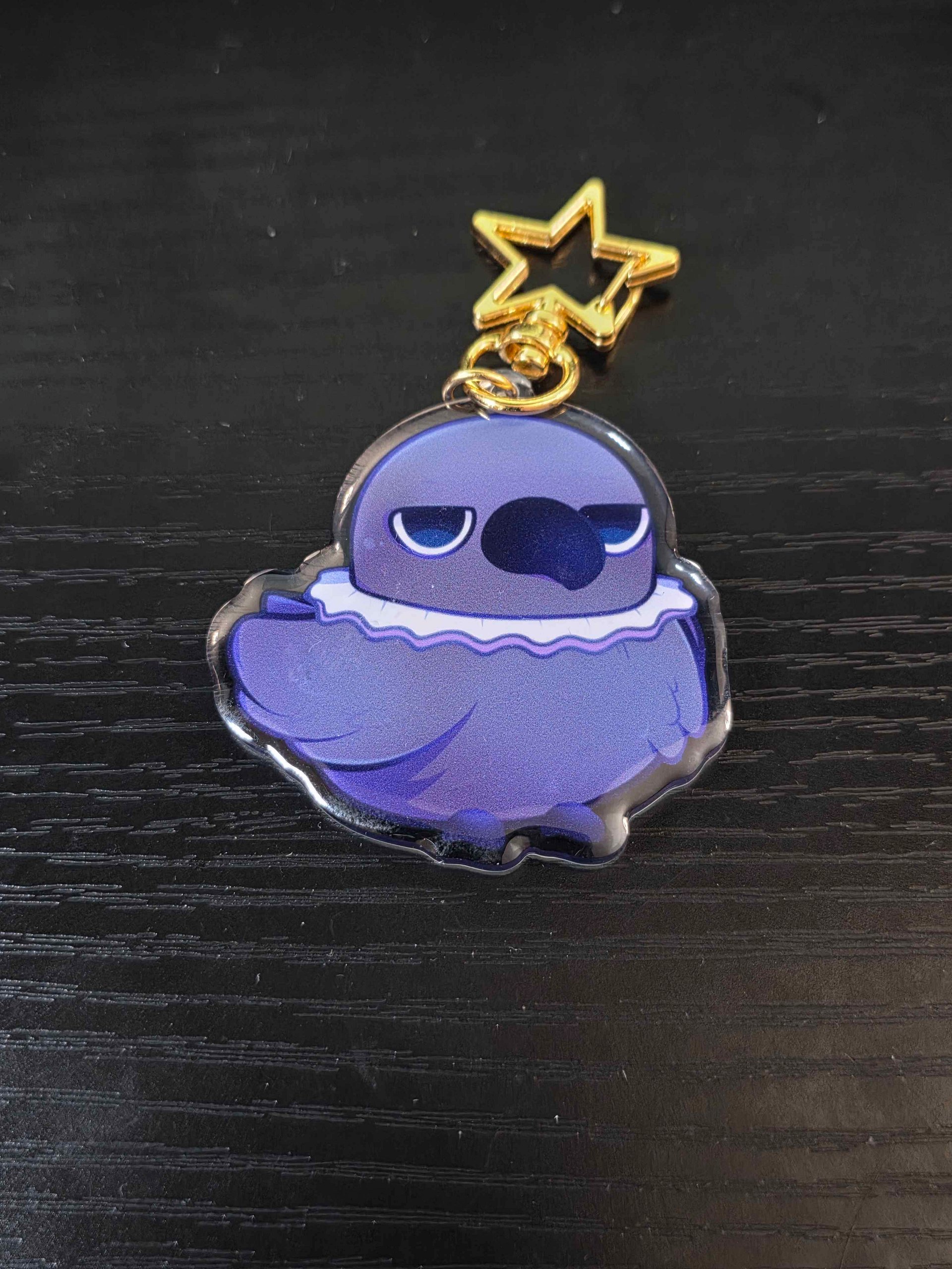 Grumpy Crow - Epoxy Charm product image (1)