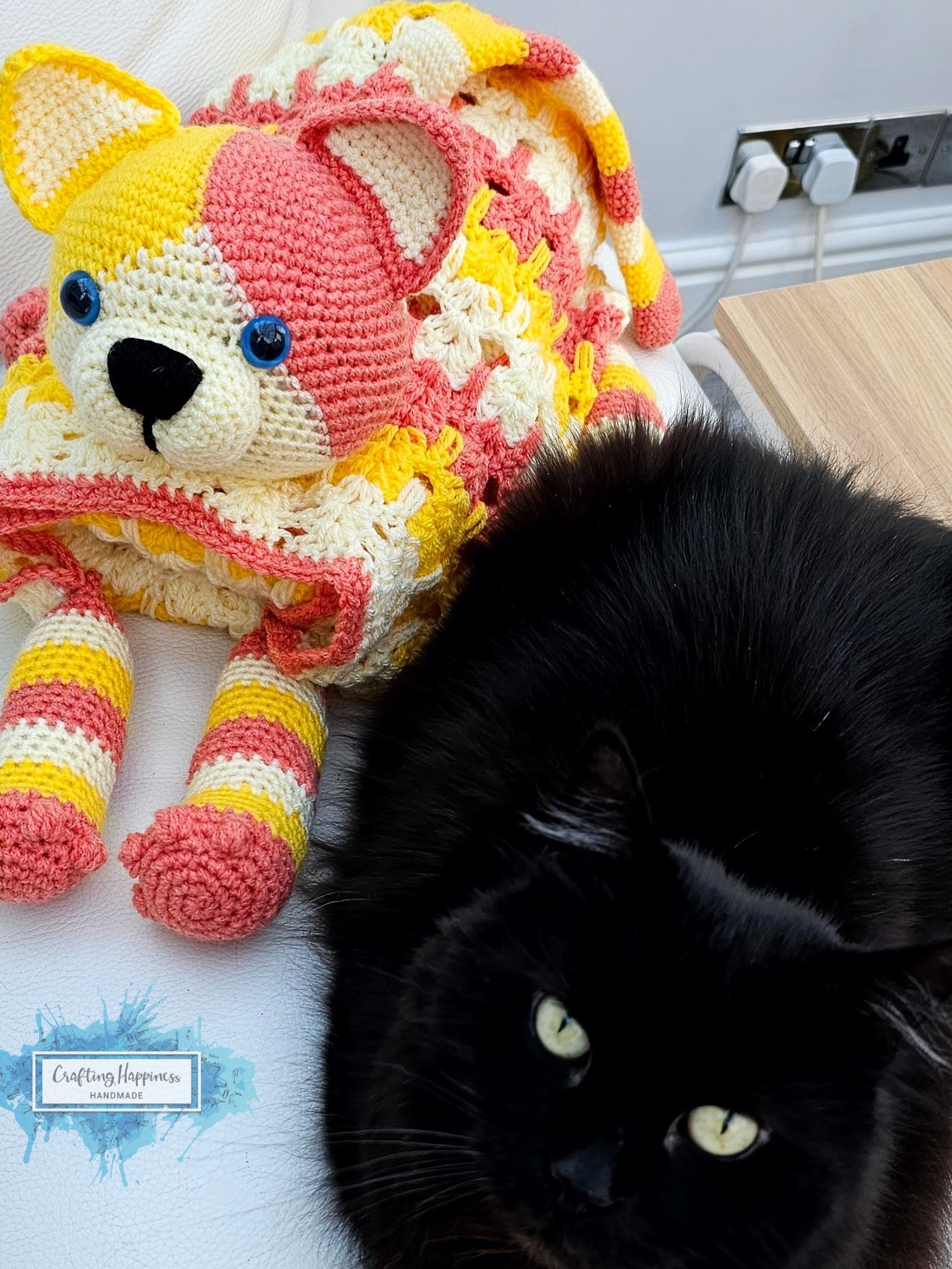 Calico Cat Crochet Baby Blanket PATTERN | Amigurumi Toy, Stroller Throw (PDF Pattern) product image (12)